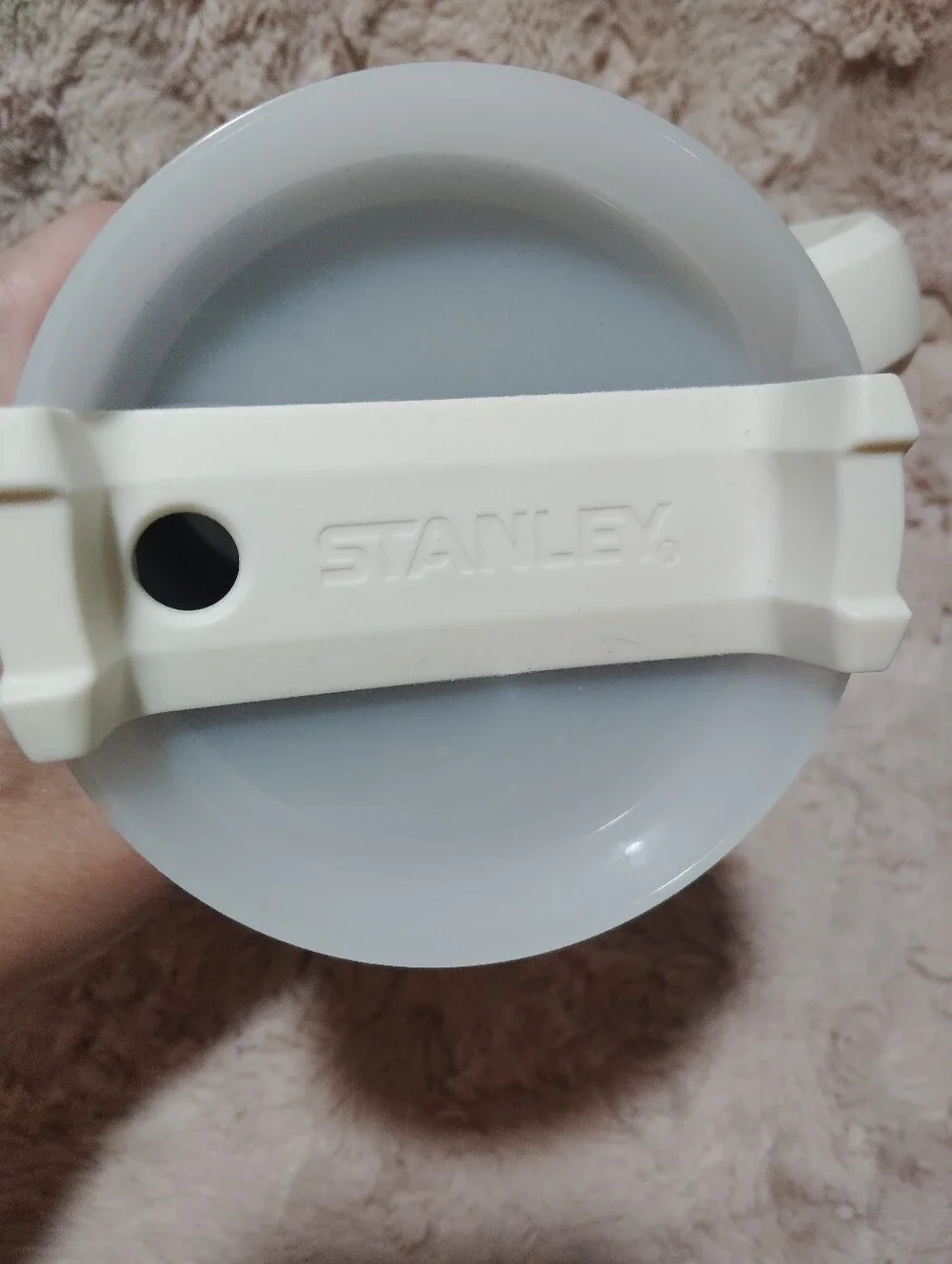 Stanley White Travel Tumbler with Handle